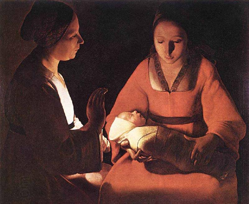 Georges de La Tour The New born oil painting picture